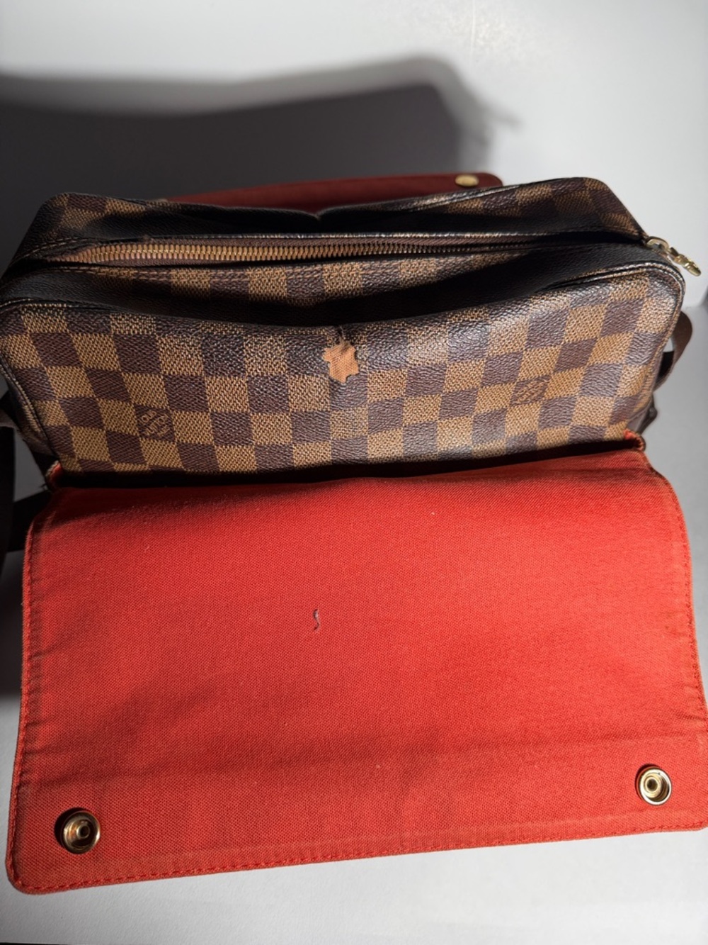 Pre-Love Louis Vuitton Damier Brown Checkered Men’s Crossbody Bag - Picture 13 of 17